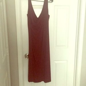 Wine colored dress